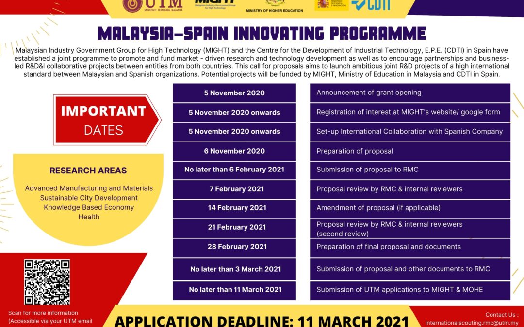 Malaysia-Spain Innovating Programme (MySIP)