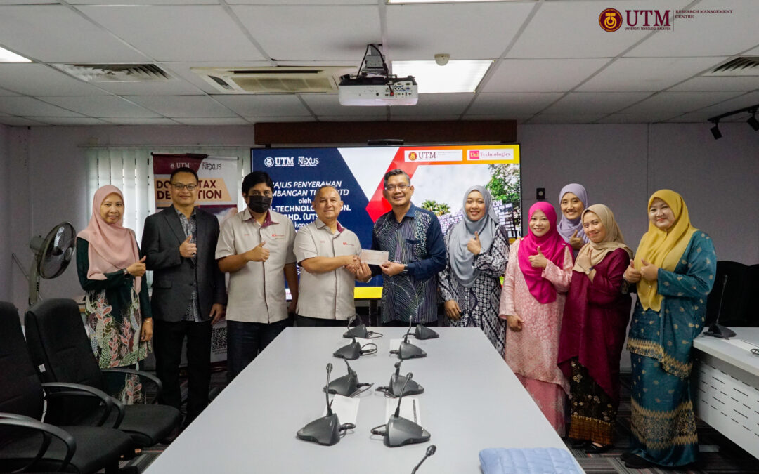 Double Tax Deduction (DTD) Cash Donation From Uni-Technologies Sdn. Bhd. (UTSB)