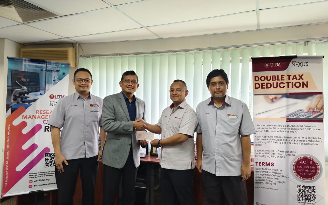 Double Tax Deduction (DTD) Cash Donation From Uni-Technologies Sdn. Bhd. (UTSB)