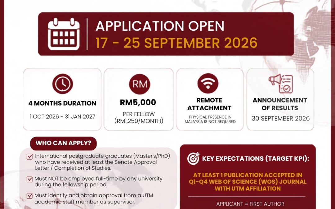 GLOBAL RESEARCH ACADEMIA FELLOWSHIP (GRAF) 2026 APPLICATION ARE NOW OPEN!